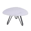 Garden Pleasure Tisch SILENA Aluminium, gesinterter Stein, weiss