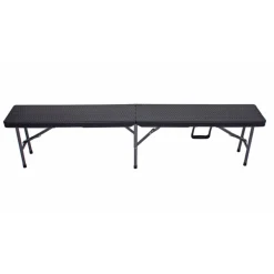 Garden Pleasure Tisch-Set VENTANA, 3-teilig Stahl / Kunststoff HDPE, schwarz