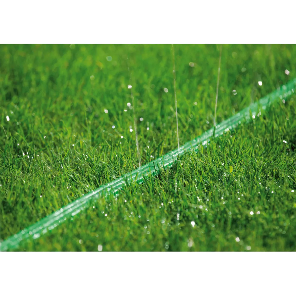 Gardena Schlauchregner mit Anschlußteilen grün