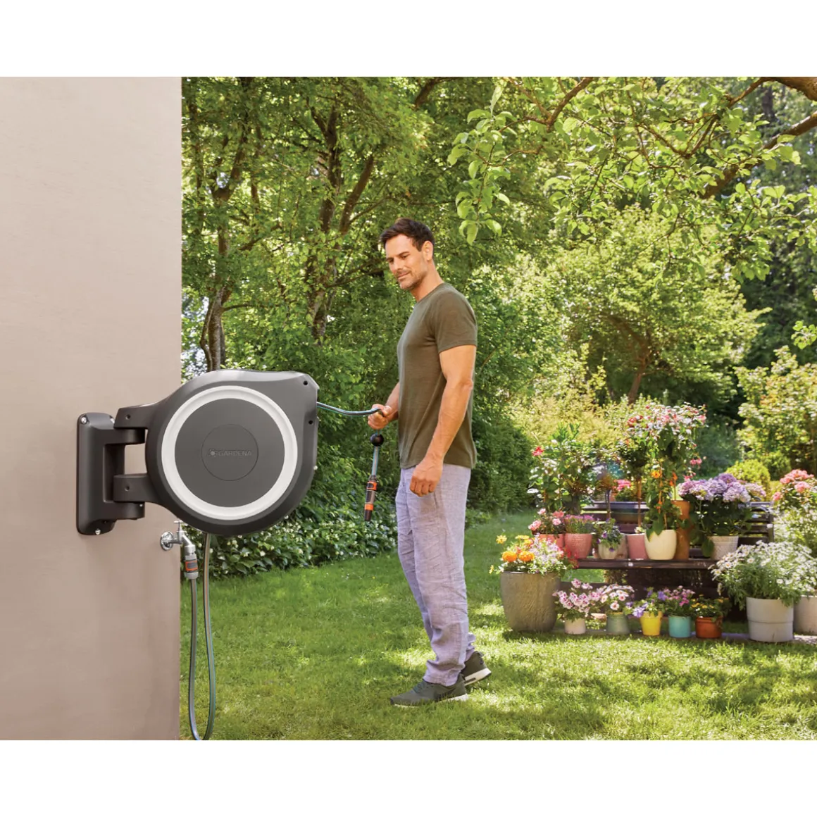 Gardena Wandschlauchbox RollUp L 30m schwarz