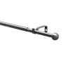 Gardinenstangen Set ausziehbar Durchmesser 16/19 mm 120-210 cm Edelstahl-Optik