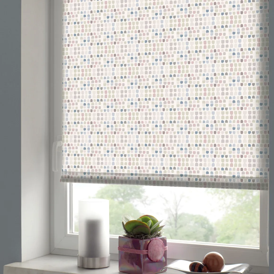 Gardinia Easyfix Rollo Japandi Mosaik 75x150 cm