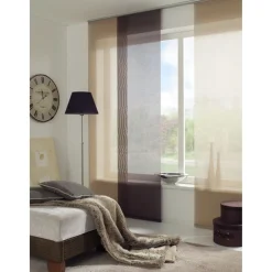 Gardinia Flächenvorhang Stoff Entry 60 x 245 cm braun