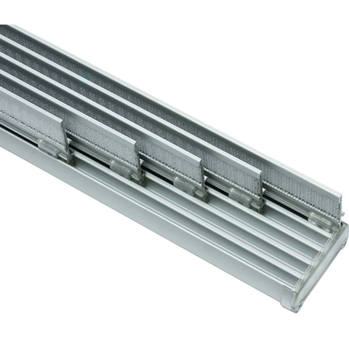 Gardinia Flächenvorhangschiene 5-läufig 280 cm Aluminium