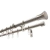 Gardinia Gardinenstange 120/210 cm edelstahl-optik