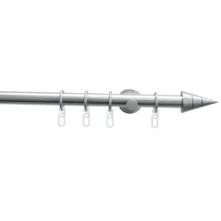 Gardinia Gardinenstange Kegel Durchmesser 20 mm 200 cm Edelstahl-optik