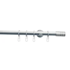 Gardinia Gardinenstange Zylinder Durchmesser 20 mm 160 cm Edelstahl-optik