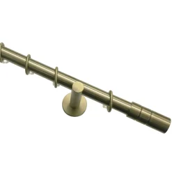 Gardinia Gardinenstange Zylinder Durchmesser 20 mm 120 cm Messing-antik