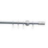 Gardinia Gardinenstange Zylinder Durchmesser 20 mm 120 cm Edelstahl-optik