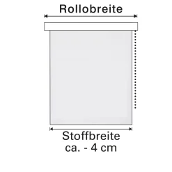 Gardinia Seitenzugrollo 82 x 180 cm Uni weiß