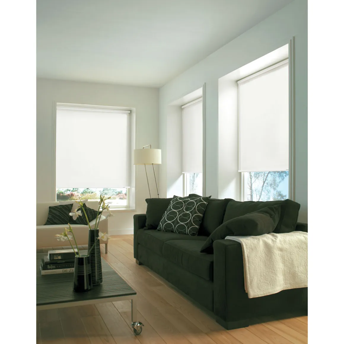 Gardinia Seitenzugrollo 102 x 230 cm Uni weiß