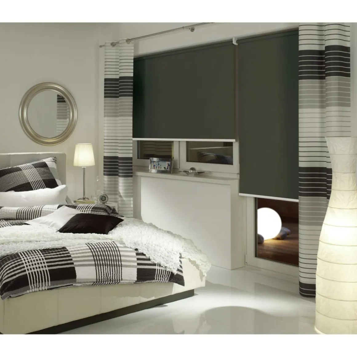 Gardinia Seitenzug-Rollo 82 x 180 cm grau