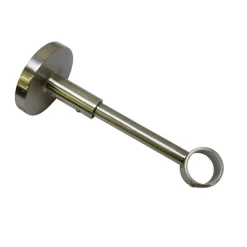 Gardinia Träger Chicago geschlossen für Durchmesser 20 mm 12 cm Edelstahl-optik