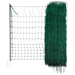 Geflügelnetz PoultryNet Doppelspitze 5000 x 106 cm dunkelgrün