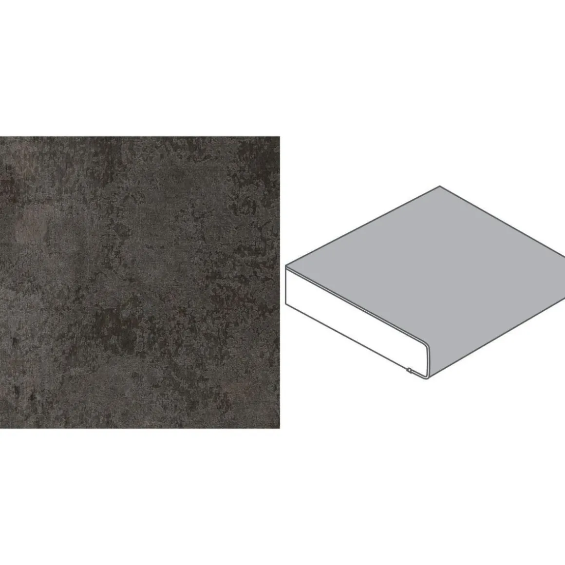 Getaelements Küchenarbeitsplatte metall versicolour