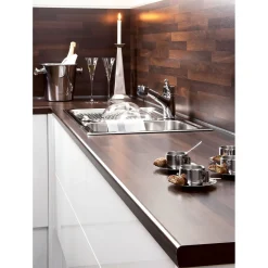 Getaelements Küchenarbeitsplatte noce butcherblock 4100 x 600 x 39 mm