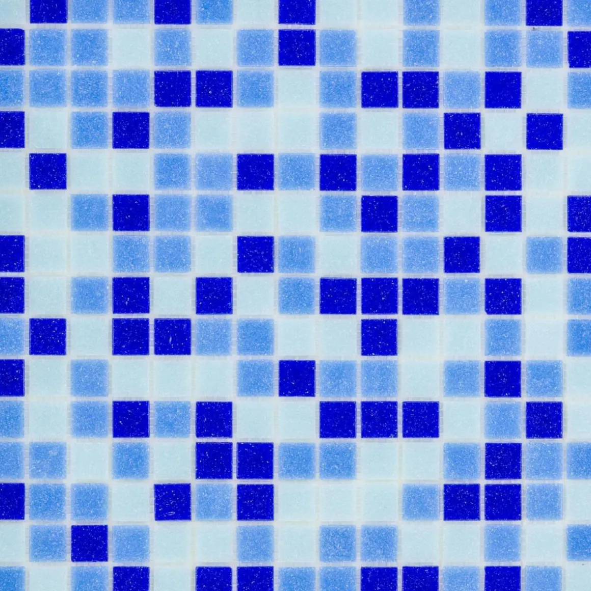 Glasmosaik Blue Mix Dark 32,7 x 32,7 x 0,4 cm