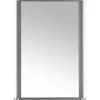 Glas-Windschutz 100 x 160 cm Aluminium Anthrazit
