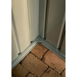 Globel Gerätehaus Lean To 3,4m² silber