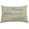 GO-DE Spruechekissen m Fuellung Sophia 2943 ca 40 x 40 cm beige