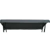 GO-DE Universal-Ersatzdach fuer Hollywood- Schaukel grau ca.125 x 190/145 x 215 cm