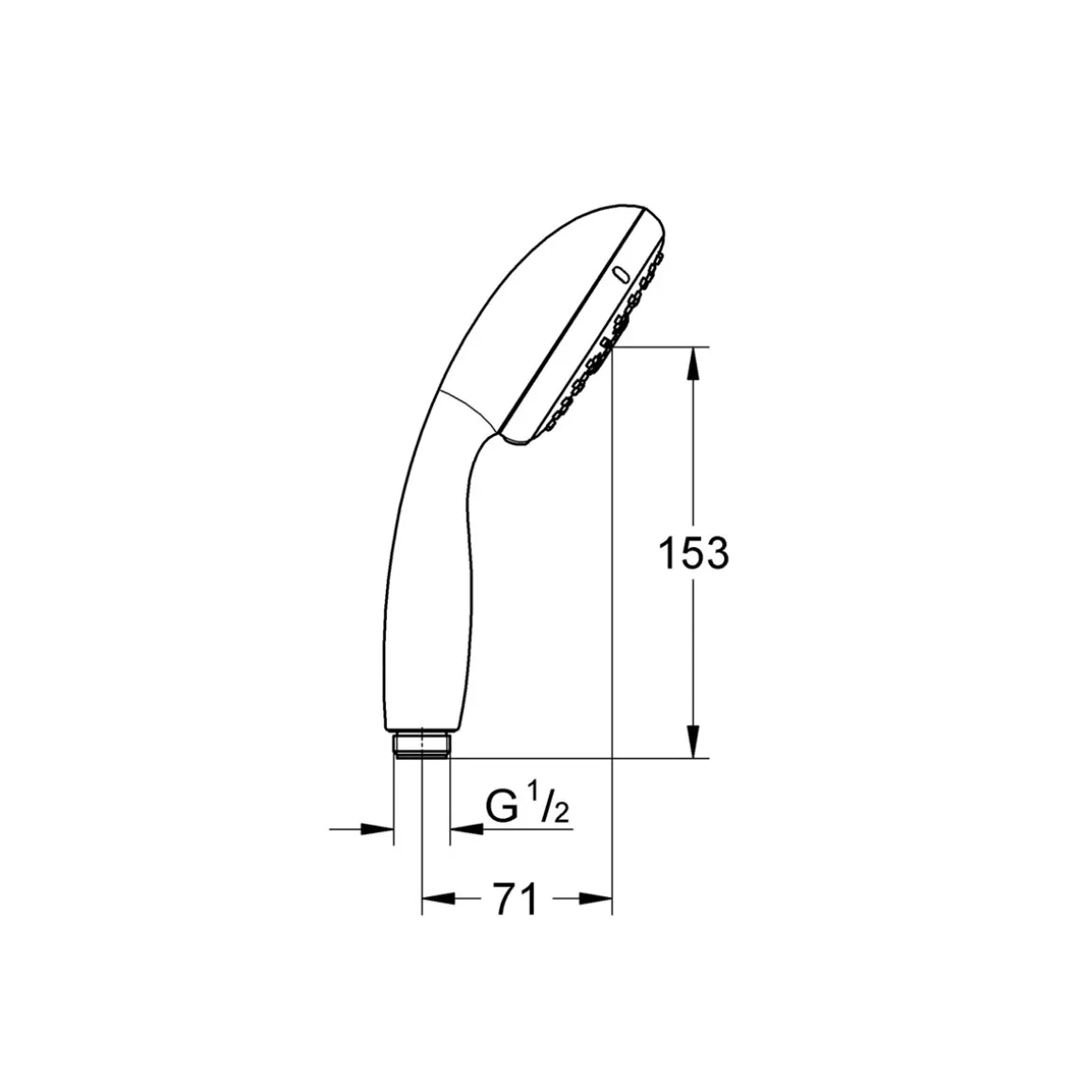 Grohe Handbrause Vitalio Start 100 HB 3 Strahlarten chrom