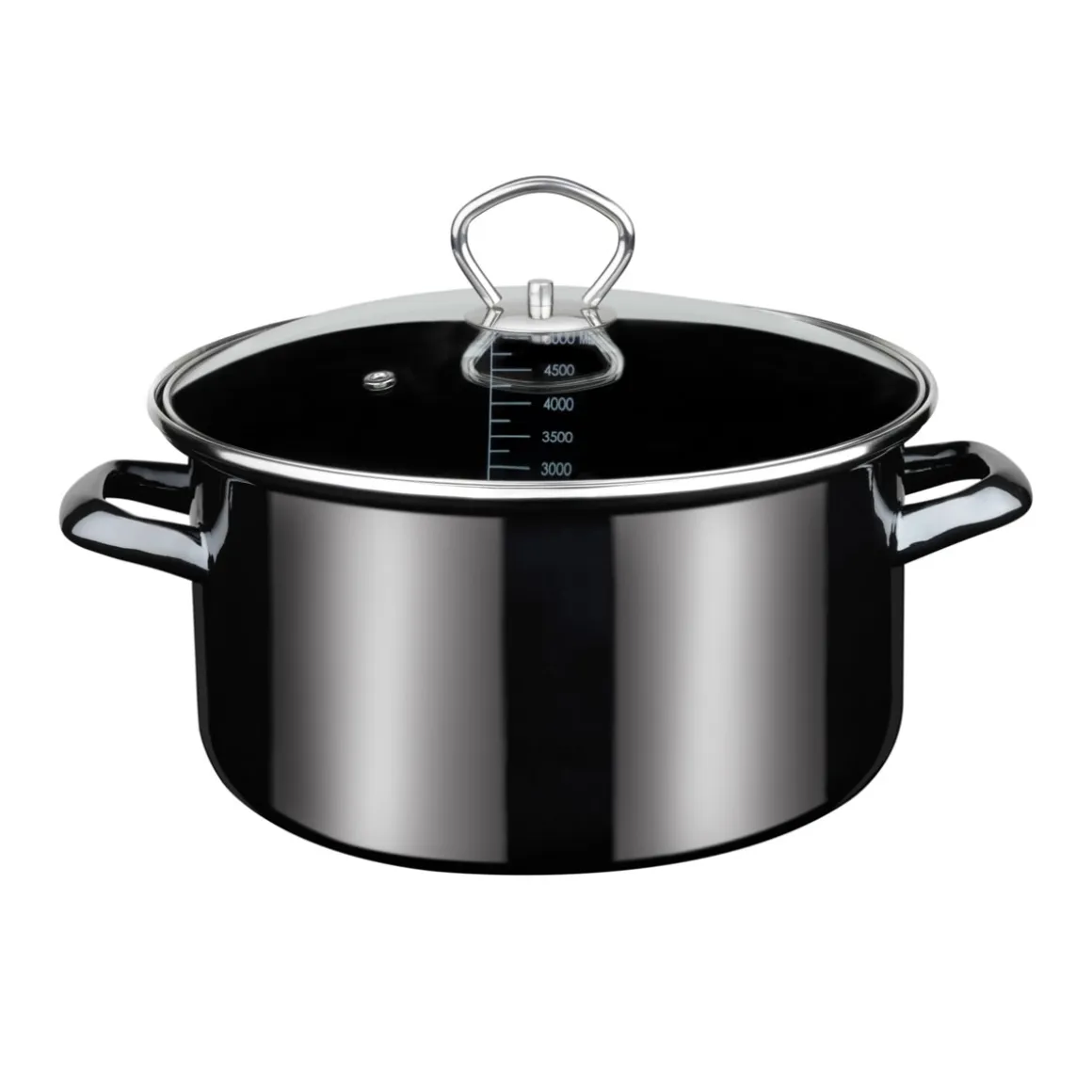 GSW Fleischtopf Profi-Black-Star mit Glasdeckel 24cm 5,5L