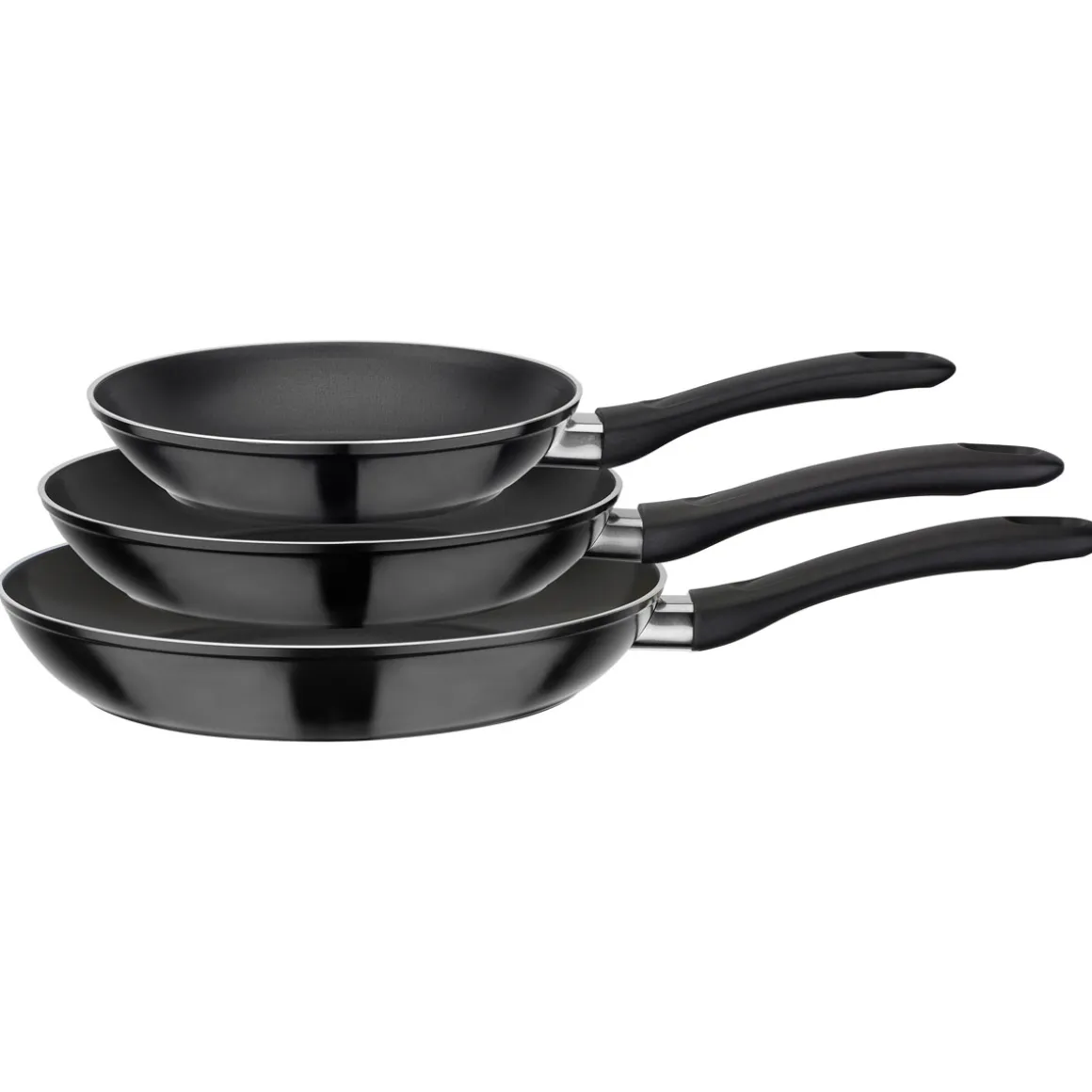 GSW Pfannen-Set Nova 3-tlg. Schwarz