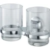 Haceka Aspen Becherhalter doppelt Glas Chrom