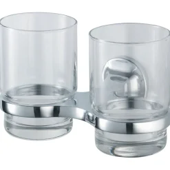 Haceka Aspen Becherhalter doppelt Glas Chrom
