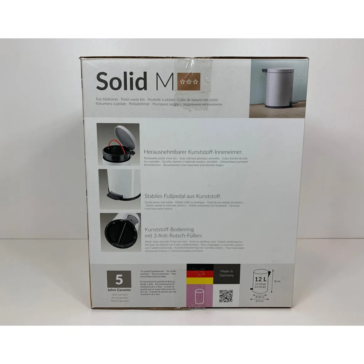 Hailo Inneneimer Profi Line Solid M 12 L weiß