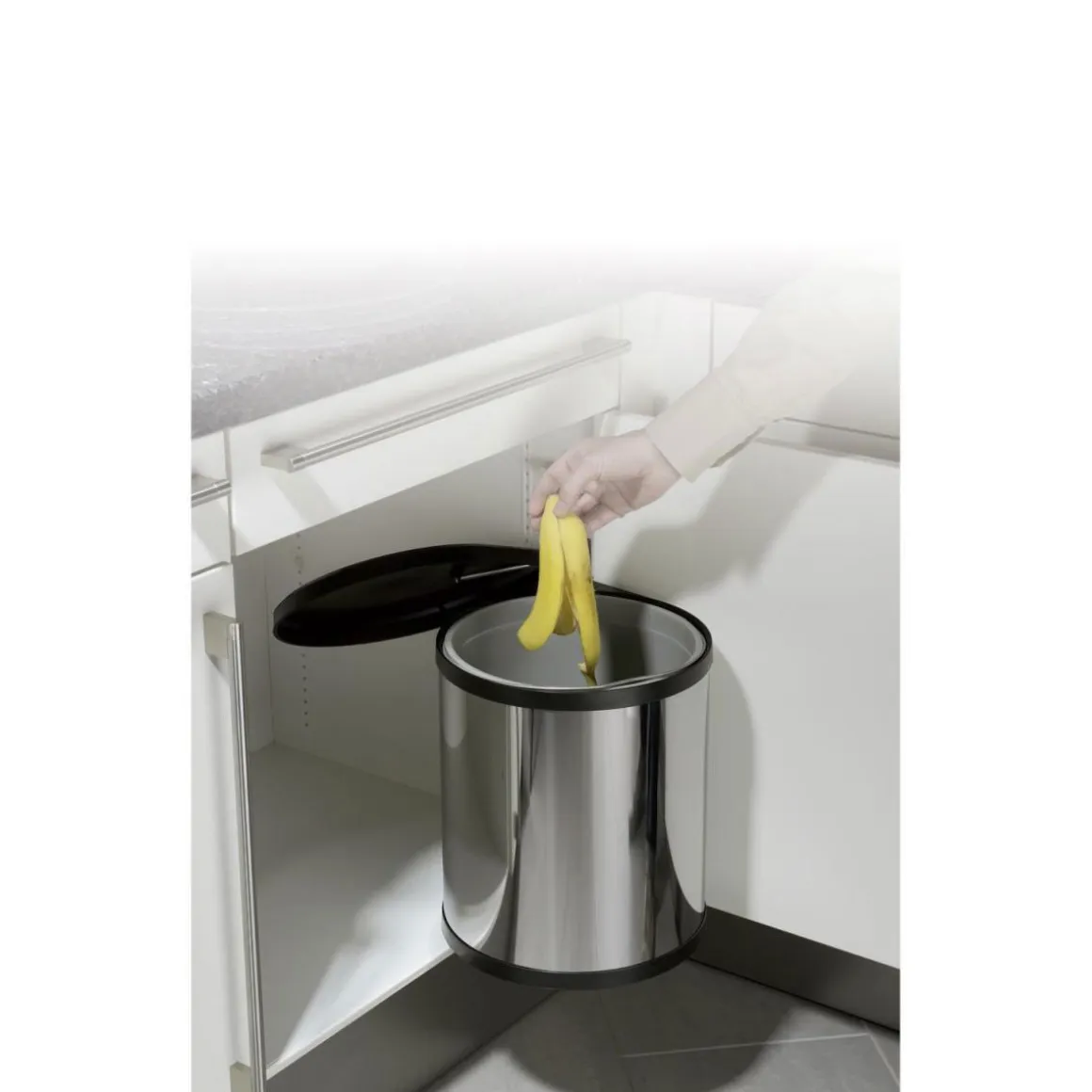 Hailo Mülleimer Compact Box M 15 L Edelstahl