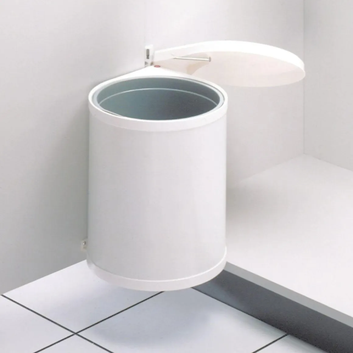 Hailo Mülleimer Compact Box M 15 L weiß