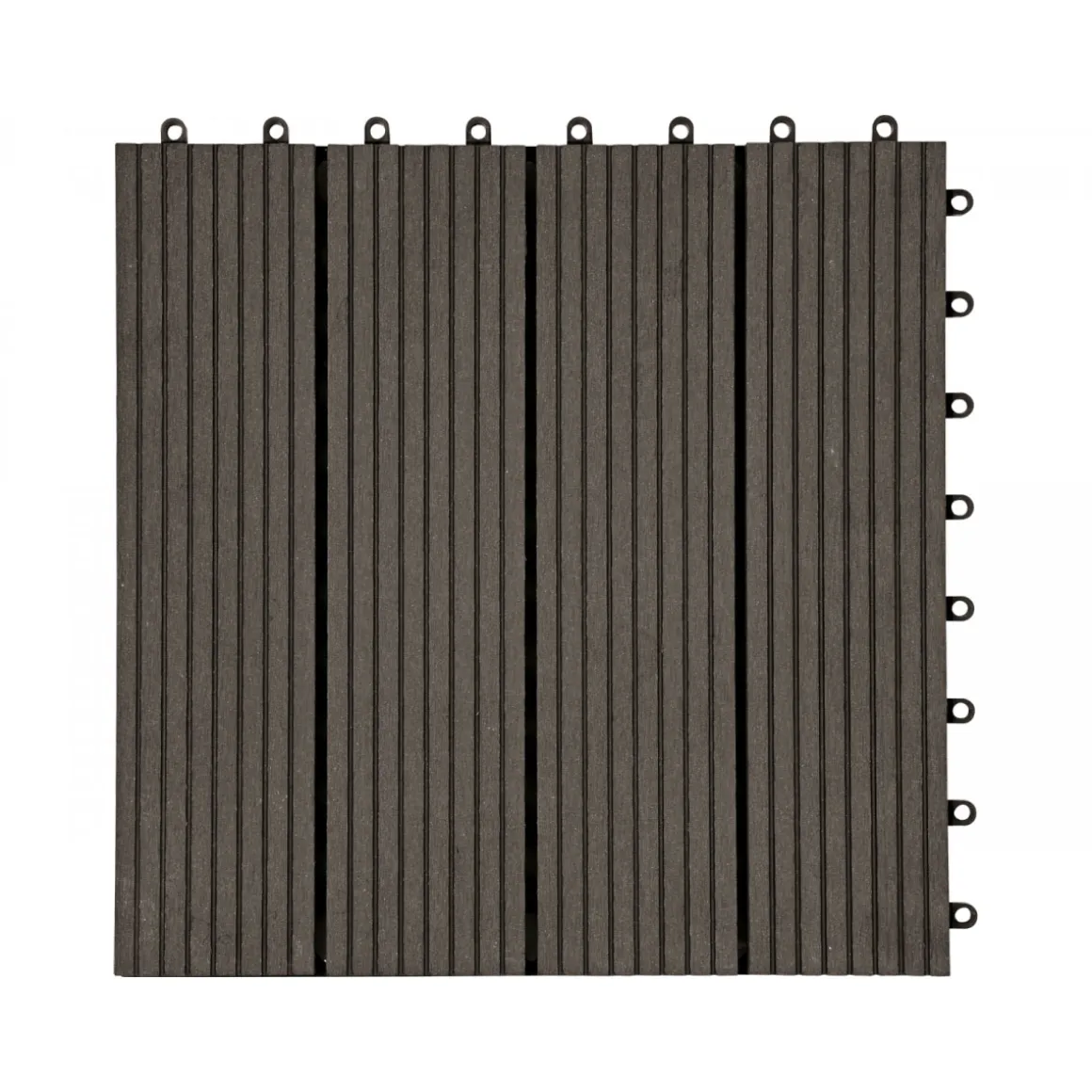 Hartmann WPC-Klickfliese anthrazit 30 x 30 cm
