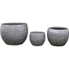 Haveson Pflanztopserie Glasierter Stein