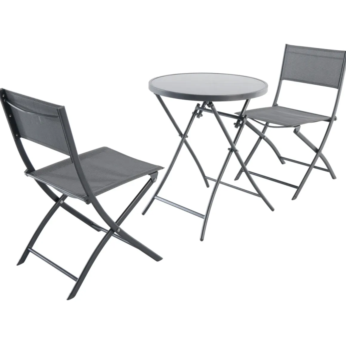 Haveson Balkonmöbel-Set Atlanta grau meliert