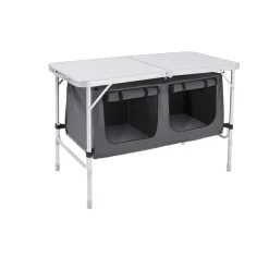 Haveson Camping-Tisch mit Ablagefächern