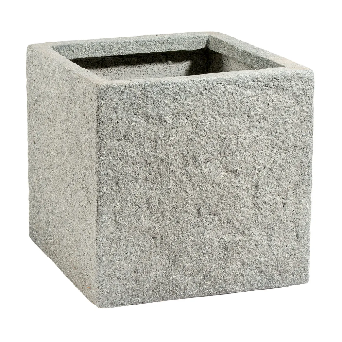 Haveson Fiberglaskübel 25 x 25 cm Natursteinoptik