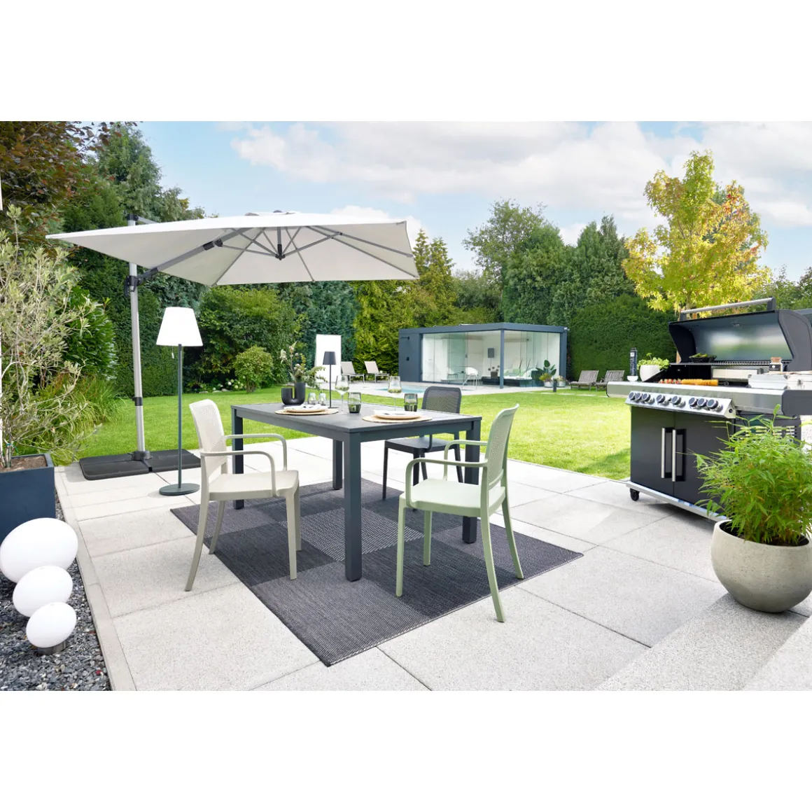 Haveson Gartentisch Bergamo BxHxT 160 x 74 x 90 cm