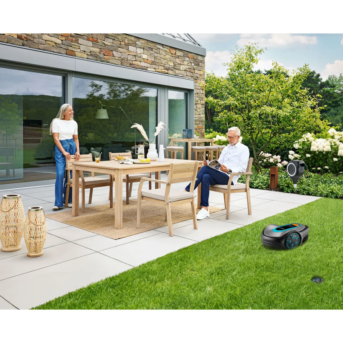Haveson Gartentisch Mykonos Akazienholz 180 x 75 x 100 cm