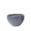 Haveson Pflanzschale Feine Rille 35 x 22 cm grauglasiert