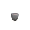Haveson Pflanztopf Eggpot glasierter Stein hellgrau 34 x 34 x 30 cm