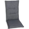 Haveson Sitzauflage Hochlehner 118x48x4cm anthrazit