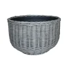 Haveson Topf Polyweide hoch grau Durchmesser 37 x 26 cm