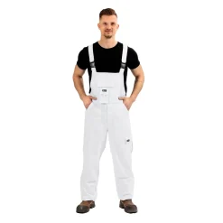 Herren-Arbeitslatzhose weiß Gr. M