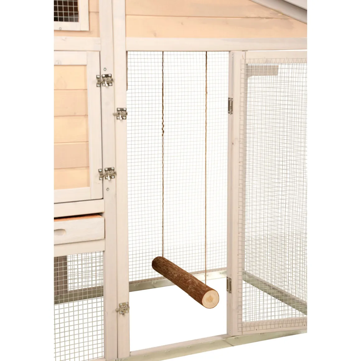 Hühnerschaukel Durchmesser 5 x 39 cm braun