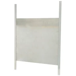 Hühner-Schiebetür 43 x 40 cm silber
