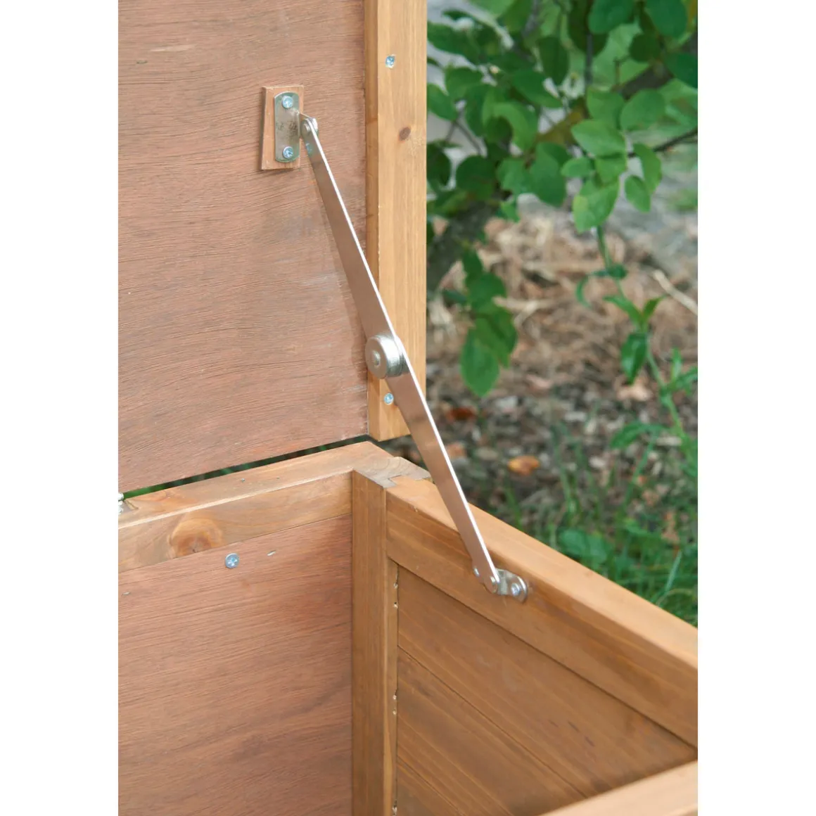Hühnerstall Florentina 146 x 80 x 74 cm braun