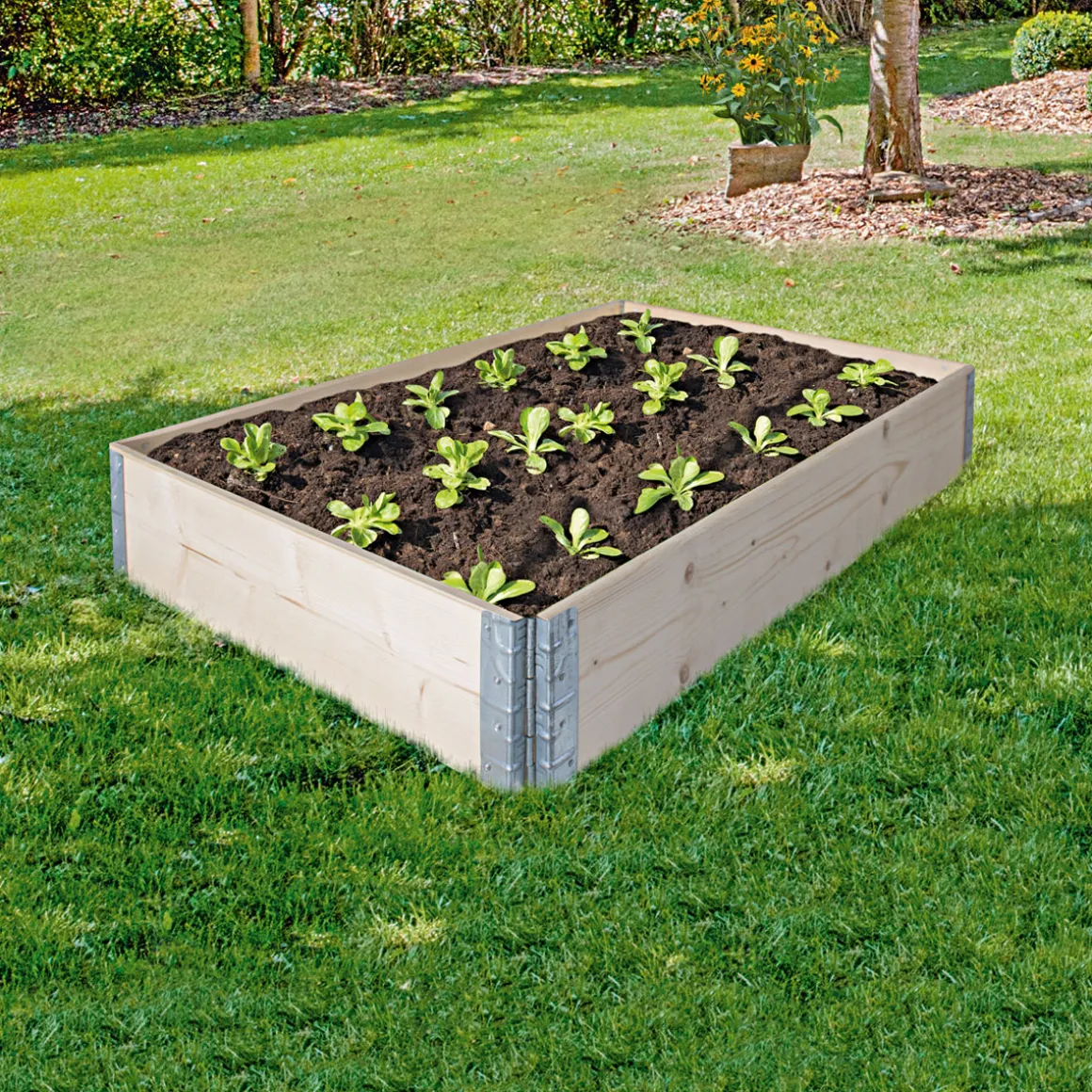 Hochbeetstecksystem Fichte 120 x 80 x 20 cm