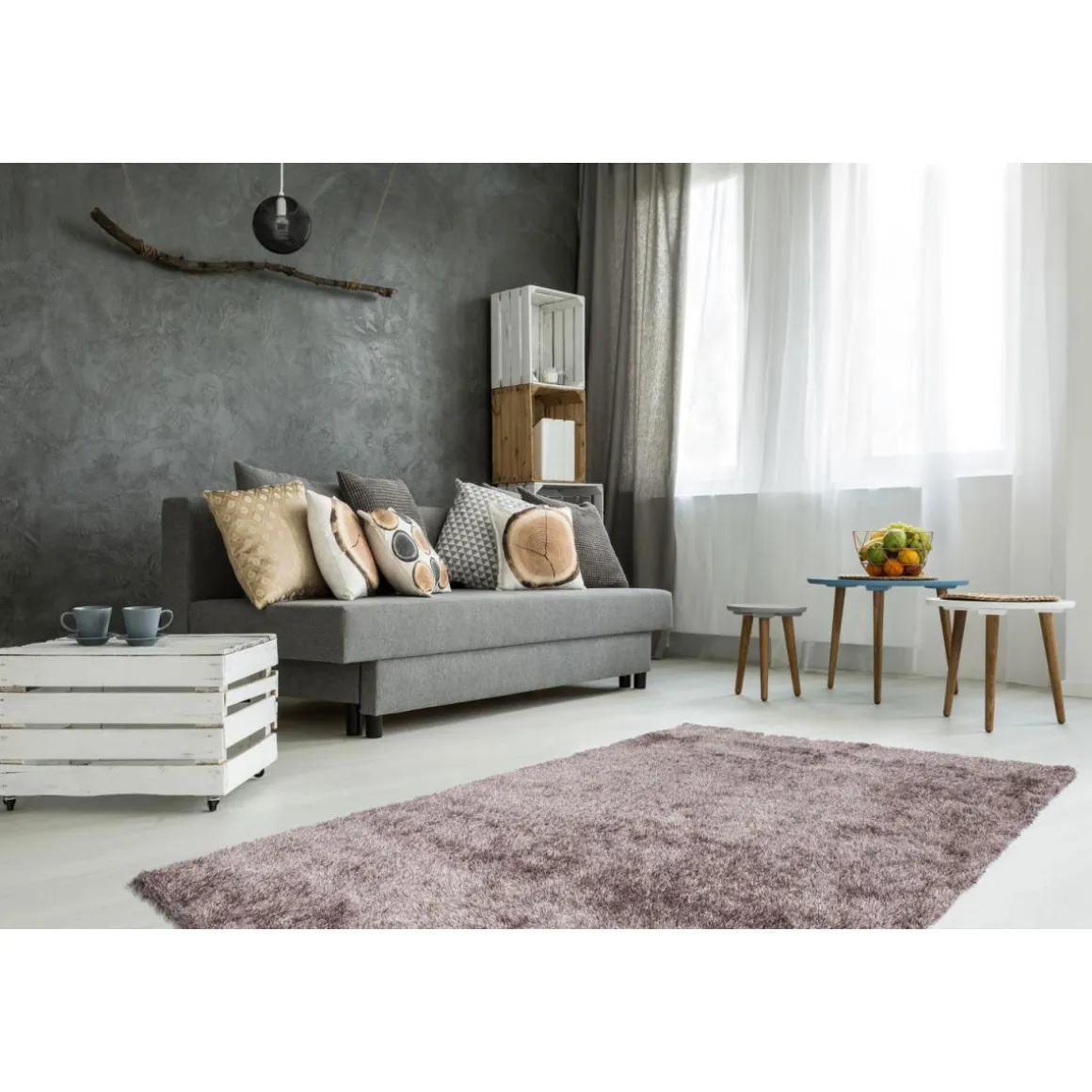 Hochflorteppich „Diamond 700 Taupe“, 160x230cm